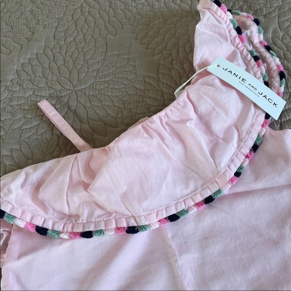 Janie and jack one ruffle shoulder top - Picture 5 of 10